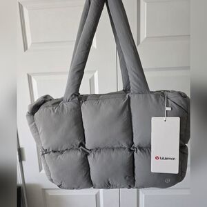 lululemon athletica Charcoal Quilted Tote